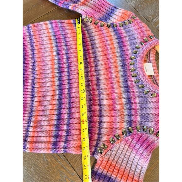 NWOT CINQ À SEPT Myra Striped Sweater Size Medium - Picture 7 of 8